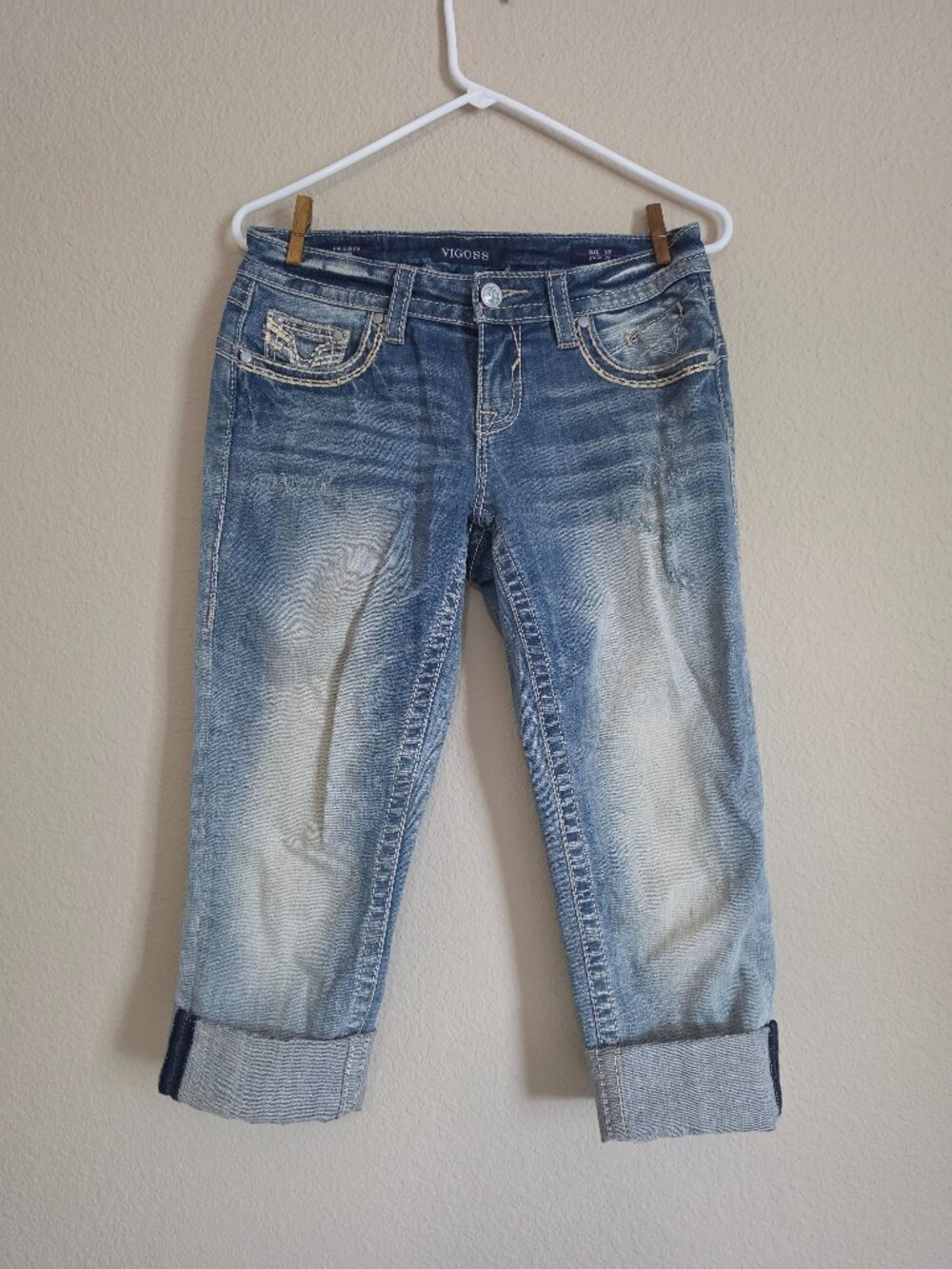 Vigoss Women's Capri Jeans Size 1/2, Length 23